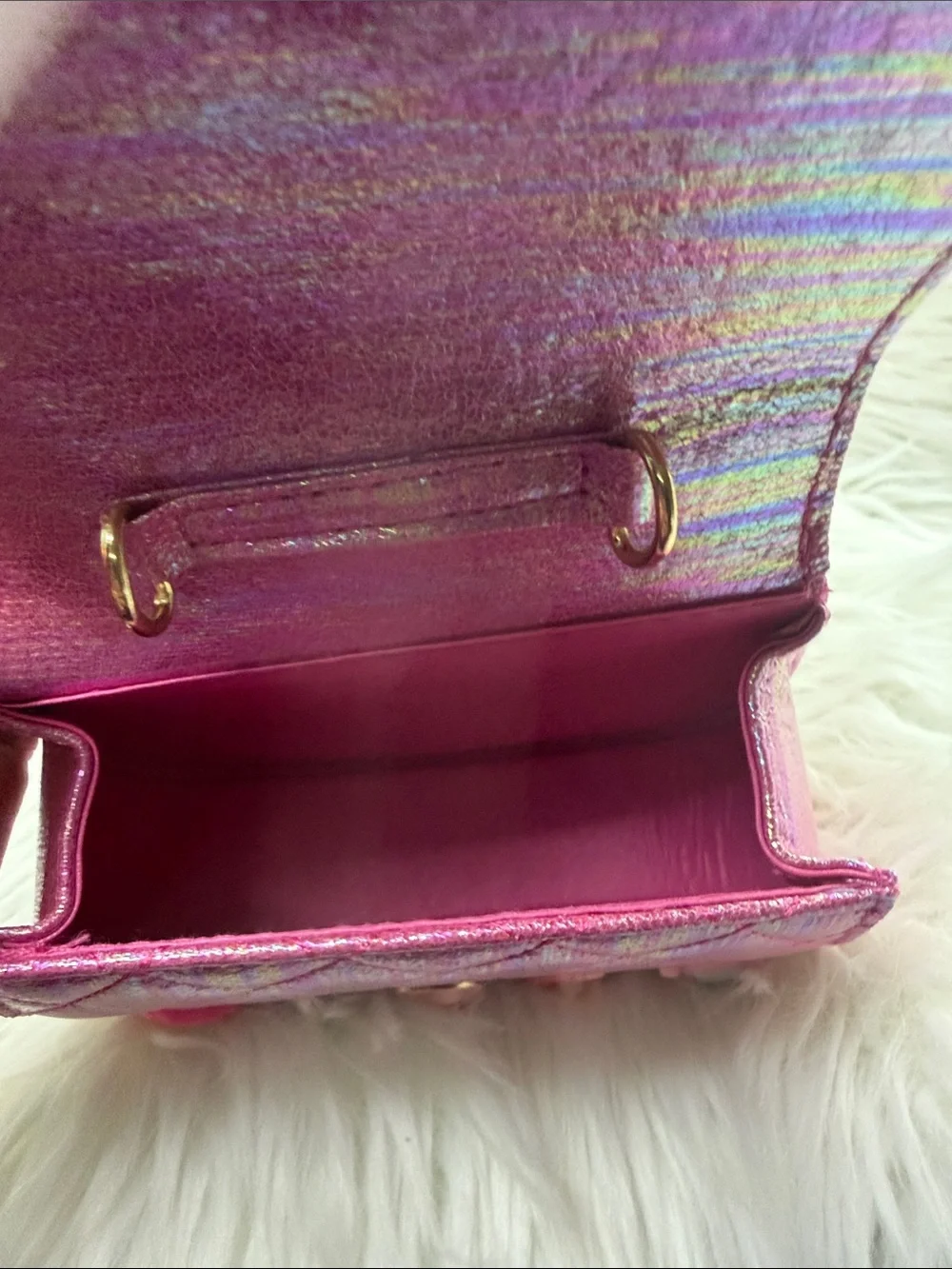 Coca Cola Girl on a Pink Purse with Candy Charms